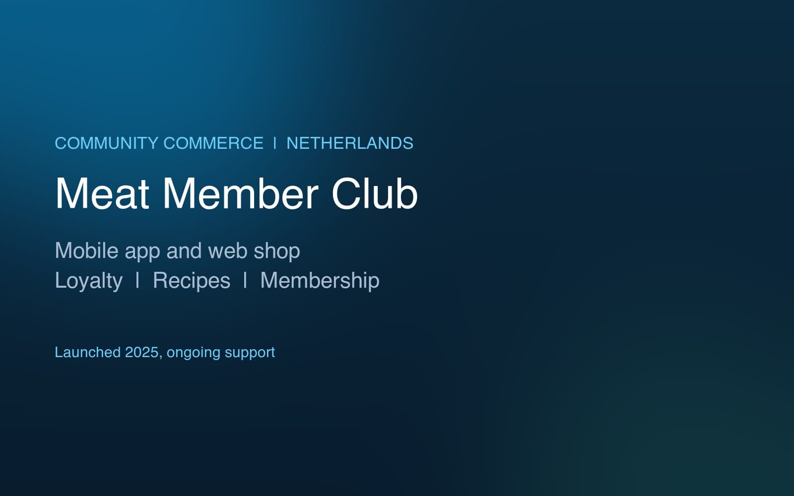 Meat Member Club - A community platform and web shop for meat and barbecue enthusiasts.