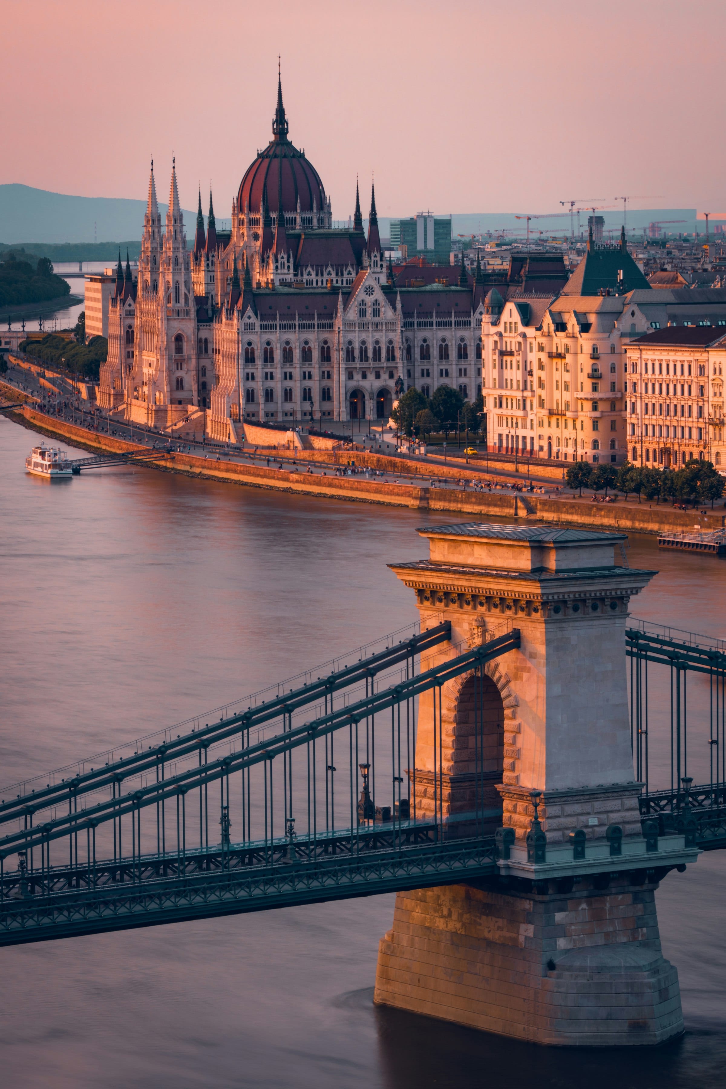 Monumental European parliamentary architecture at sunset, symbolising the regulatory gravitas of EU AI Act compliance